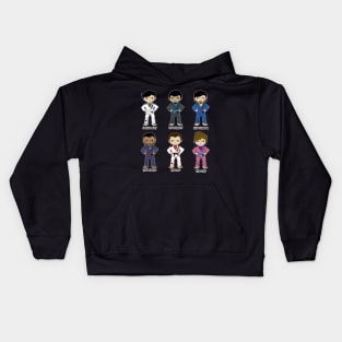 BJJ Characters Kids Hoodie